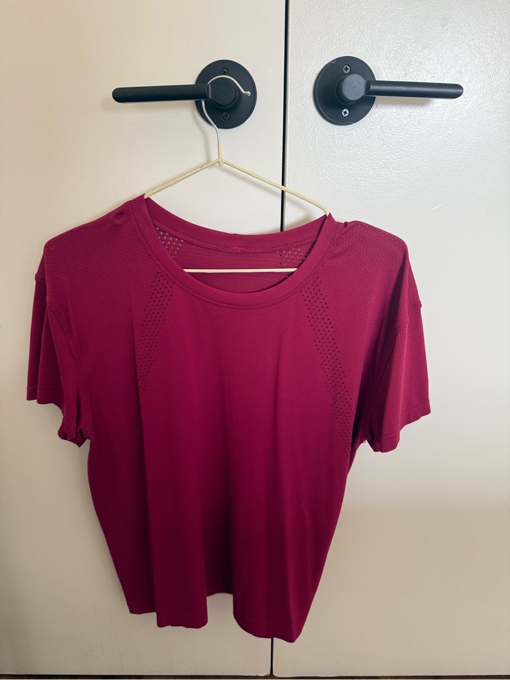 lululemon athletica Short-Sleeve Performance Tee in Deep Berry